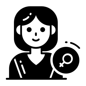 Girl, Female, Gender, Happy, Women Day, icon