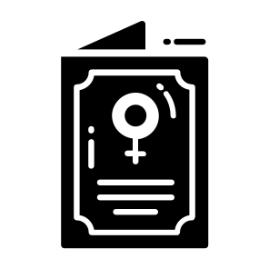 Greeting, Card, Women Day, Gender, Affection icon