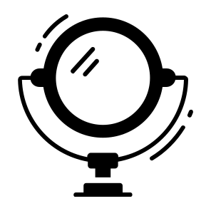 Mirror, Reflector, Glass, Vanity, Reflection, icon