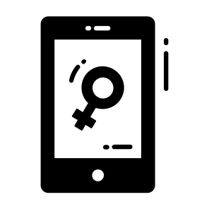 Mobile, Women, Day, Feminism, Gender Symbols, Cell Phone, icon