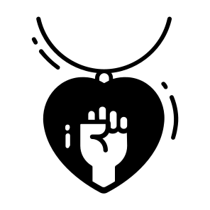 Necklace, Heart, Jewelry, Women Day, Women Rights, icon