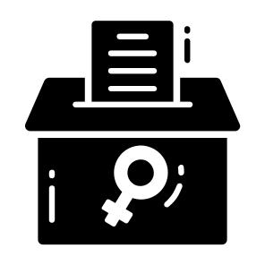 Voting Box, Female, Ballot, Women Day, Vote, icon