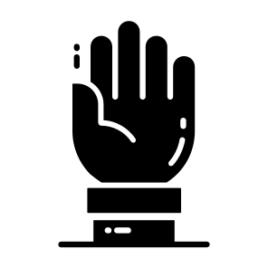 Women, Rights, Hand, Raised, Violence, icon