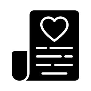 Note, Greeting, Wish, Love, Paper icon