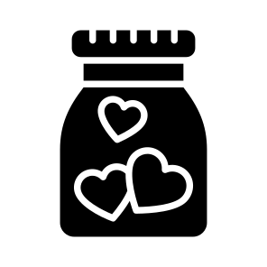 Wish, Jar, Pot, Hearts, Affection icon