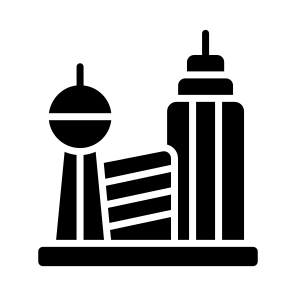 City, Immersive, Simulated, Vr, Ar icon