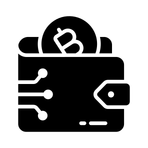 Crypto, Cryptocurrency, Wallet, Purse, Billfold icon