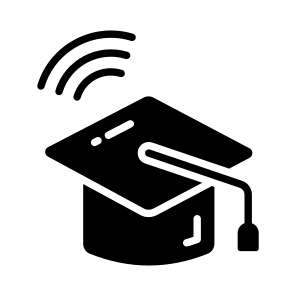Education, Mortarboard, Qualification, Hat, Cap icon