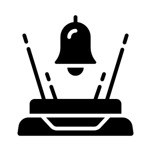 Hologram, Bell, Notification, Alert, Projection icon