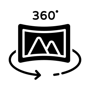 View, Simulation, Landscape, Metaverse, Screen icon