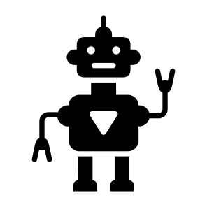 Waving, Bot, Robot, Technology, Ai icon