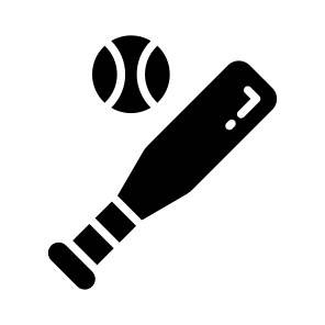 Baseball, Sport, Game, Bat, Ball icon
