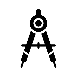 Compass, Divider, Geometry, Stationery, Tool icon