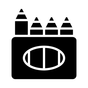 Crayons, Drawing, Sketching, Colouring, Stationery icon