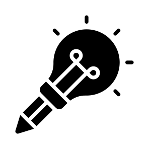 Creative Writing, Idea, Innovation, Invention, Creativity icon