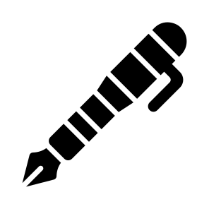 Fountain Pen, Ink Pen, Writing Tool, School Supply, Refillable Pen icon
