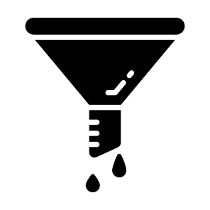 Funnel, Filter, Purification, Conversion, Tool icon