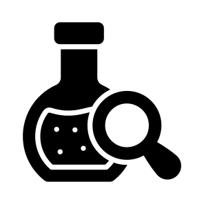 Lab Research, Flask, Glassware, Lab, Chemistry icon