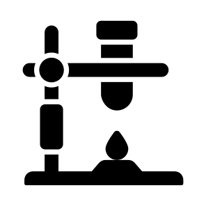 Lab Stand, Retort Stand, Test Tube, Lab Experiment, Lab Practical icon