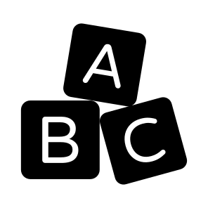Learning Block, English, Study, Knowledge, Educational icon