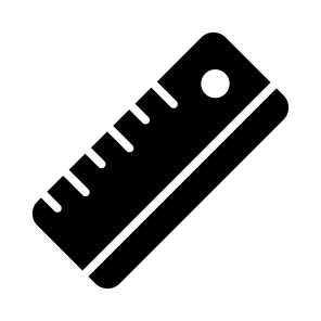 Ruler, Scale, Measuring, Geometry, Stationery icon