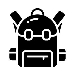 School Bag, Backpack, Knapsack, Rucksack, Shoulder Bag icon