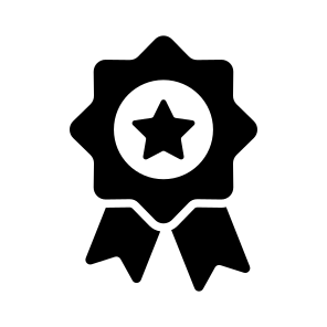 Star Badge, Medal, Award, Reward, Honour icon