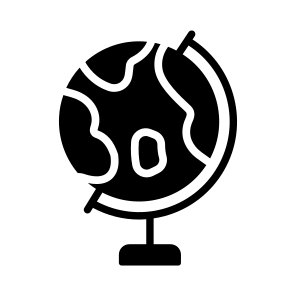 Table Globe, Geography, Planet, Decor, Ornament icon