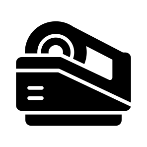 Tape Dispenser, Adhesive, Sticky, Drafting, Stationery icon