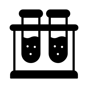 Test Tubes, Tube Rack, Samples, Glassware, Lab Rack icon