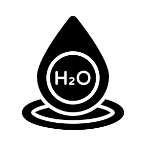 Water Formula, Drop, Droplet, Liquid, Aqua icon