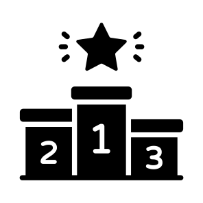 Winner Podium, Stage, Positions, Achievement, Ranking icon