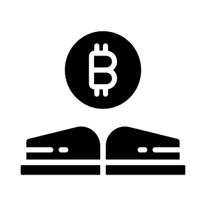 Book, Study, Guide, Bitcoin, Crypto icon