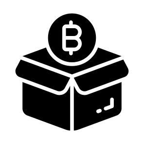 Box, Saving, Bitcoin, Crypto, Cryptocurrency icon