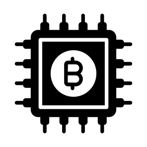 Chip, Microchip, Asset, Bitcoin, Crypto icon