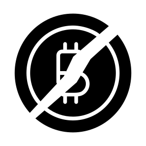 Halving, Broken, Cracked, Bitcoin, Crypto icon