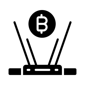 Hologram, Projection, Bitcoin, Crypto, Cryptocurrency icon