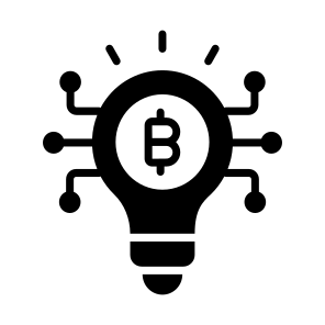 Idea, Innovation, Asset, Bitcoin, Crypto icon