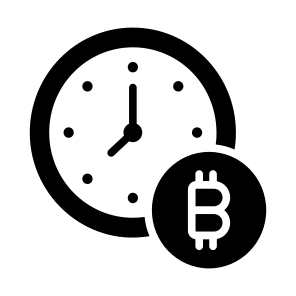Instalment, Time, Payment, Bitcoin, Crypto icon