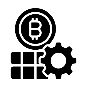 Management, Bitcoin, Crypto, Cryptocurrency, Blockchain icon