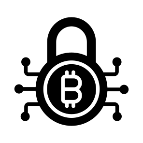 Security, Protection, Bitcoin, Crypto, Cryptocurrency icon