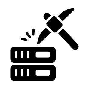 Server, Mining, Storage, Extraction, Datacenter icon