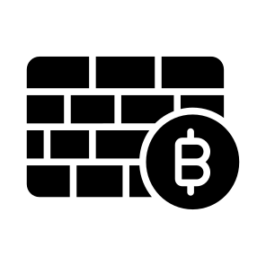 Wall, Bitcoin, Crypto, Cryptocurrency, Blockchain icon