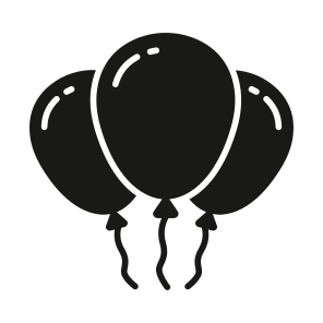 Balloons, Christmas, Celebration, Decoration, Party icon