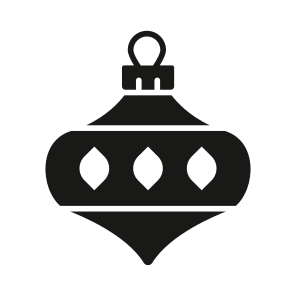 Christmas, Bauble, Decoration, Ball, Luminous icon