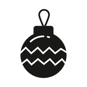 Christmas, Baubles, Decoration, Ball, Luminous icon