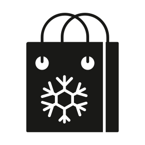 Christmas, Shopping, Bag, Jute, Tote icon