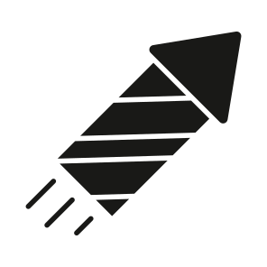 Firework, Rocket, Firecracker, Christmas, Celebration icon