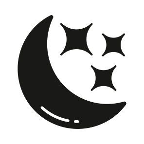 Night, Moon, Crescent, Bedtime, Dream icon
