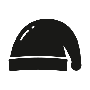 Santa, Hat, Cap, Beanie, Clothing icon